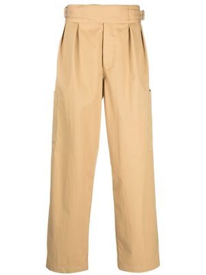 Kenzo straight-leg cotton pants - Neutrals
