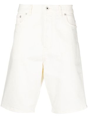 Kenzo straight-leg denim shorts - White