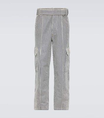 Kenzo Striped straight cargo jeans