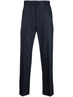 Kenzo tapered pinstripe-print trousers - Blue