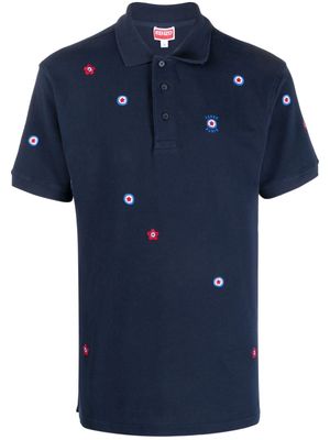 Kenzo Target embroidered cotton shirt - Blue