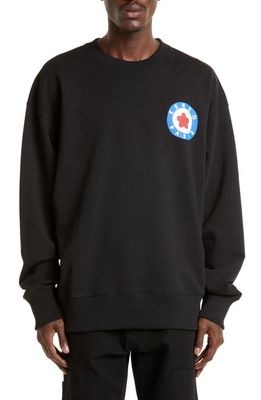 KENZO Target Logo Sweatshirt in 99J - Black