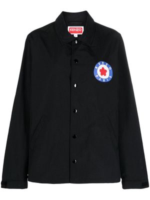Kenzo Target-print shirt jacket - Black