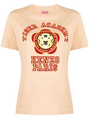 Kenzo Tiger Academy cotton T-shirt - Neutrals