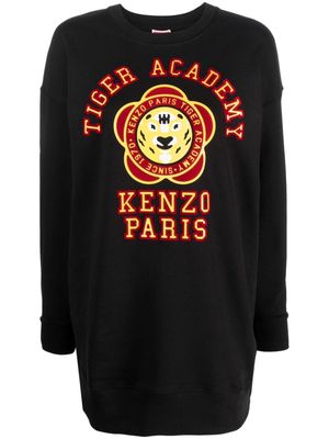Kenzo Tiger Academy sweatshirt minidress - Black