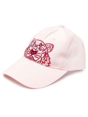 Kenzo Tiger-embroidered baseball cap - Pink