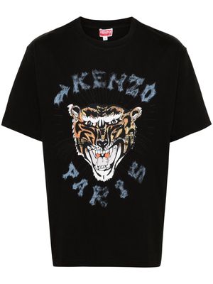 Kenzo Tiger Head cotton T-shirt - Black