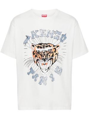 Kenzo Tiger Head cotton T-shirt - White
