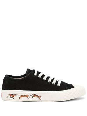 KENZO tiger-print low-top sneakers - Black