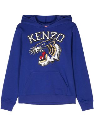 Kenzo Tiger Varsity cotton hoodie - Blue