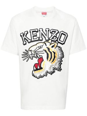 Kenzo Tiger Varsity cotton T-shirt - White