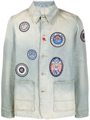 Kenzo Travel badge denim jacket - Blue