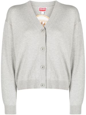 Kenzo V-neck knitted cardigan - Grey