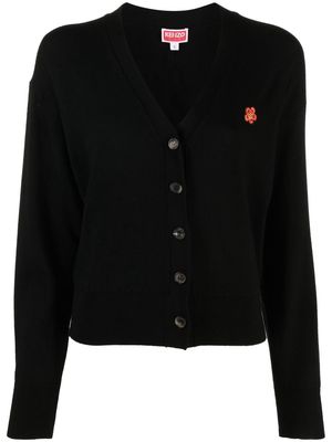 Kenzo V-neck wool cardigan - Black