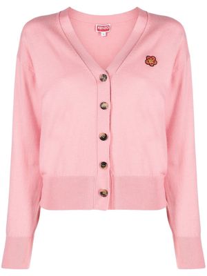 Kenzo V-neck wool cardigan - Pink