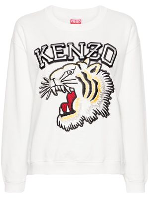 Kenzo Varsity Jungle Tiger cotton sweatshirt - White