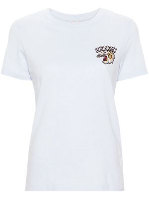 Kenzo Varsity Jungle tiger-embroidered T-shirt - Blue