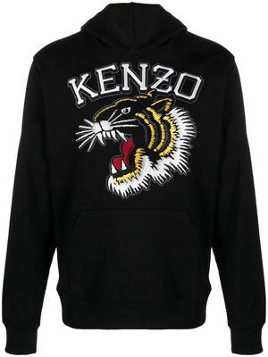 Kenzo Varsity Jungle Tiger logo-embroidered hoodie - Black