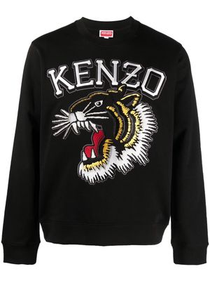 Kenzo Varsity Tiger cotton sweatshirt - Black