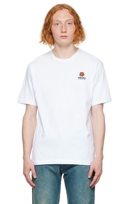 Kenzo White Kenzo Paris Boke Flower Crest T-Shirt