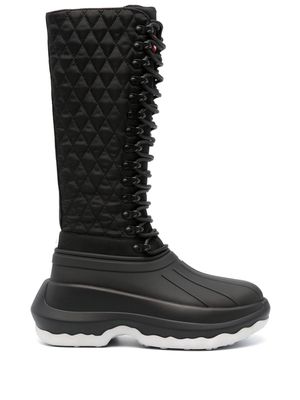 Kenzo x Hunter Tall 70mm lace-up boots - Black