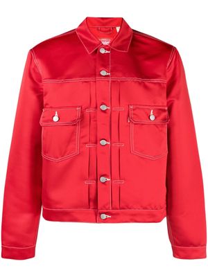 Kenzo x Levi's Type II satin trucker jacket - Red