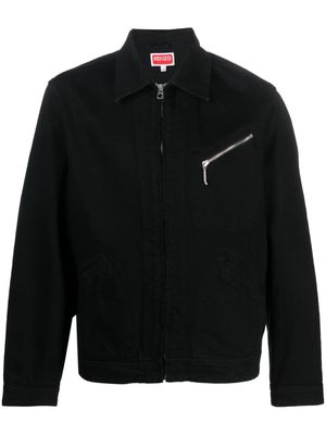 Kenzo zip-fastening denim jacket - Black