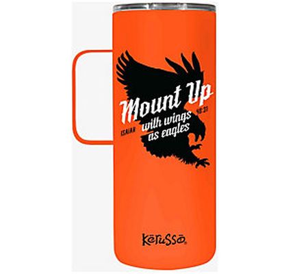 Kerusso Dual Wall 22-oz Mount Up Mug with Handl e