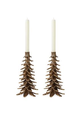 Kevin Tree 2-Piece Candle Holder Set
