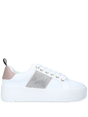 KG Kurt Geiger logo-patch lace-up sneakers - White