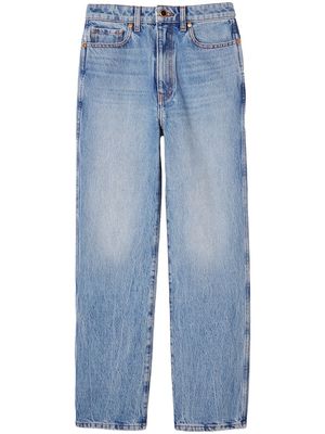 KHAITE Abigail high-rise straight jeans - Blue