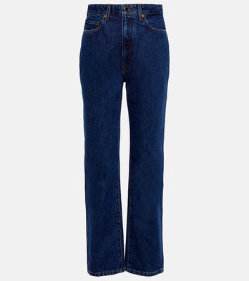 Khaite Abigail mid-rise straight jeans