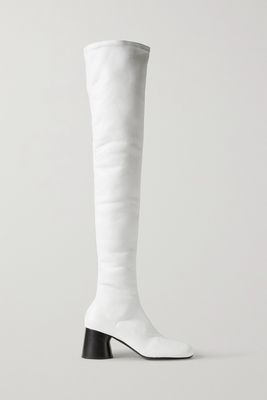 Khaite - Admiral Leather Over-the-knee Boots - White