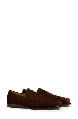 Khaite Alessio Suede Loafer in Coffee