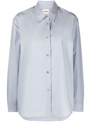 KHAITE Argo cotton shirt - Blue