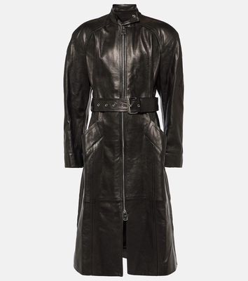 Khaite Bobbie leather coat