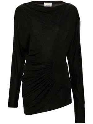 KHAITE Ciro long-sleeve minidress - Black