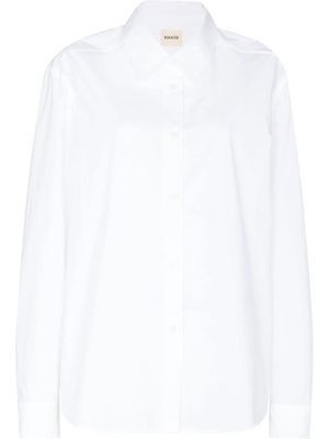 KHAITE classic button-up shirt - White
