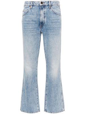 KHAITE cropped flared jeans - Blue