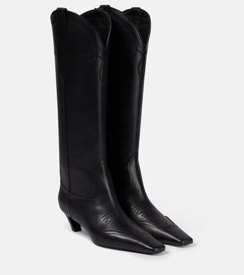 Khaite Dallas 45 leather knee-high boots