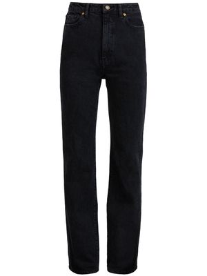 KHAITE Danielle high-waist bootcut jeans - Black