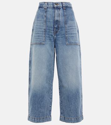 Khaite Hewley high-rise cropped jeans