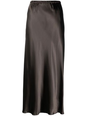 KHAITE high-waist maxi skirt - Brown