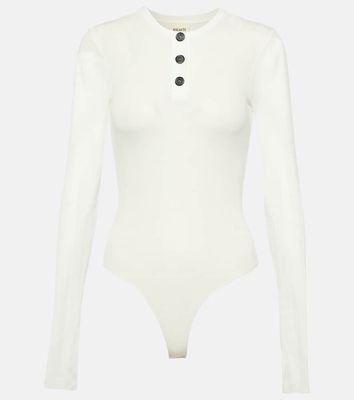 Khaite Janelle cotton-blend jersey bodysuit