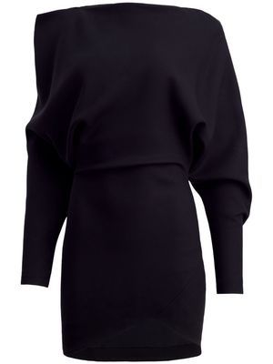 KHAITE Juniper draped minidress - Black