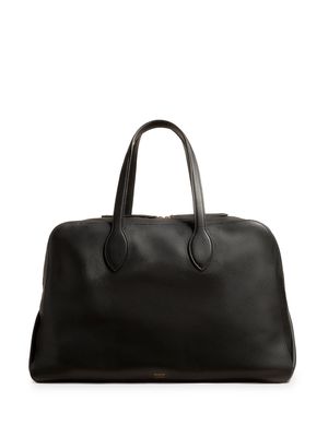 KHAITE large Maeve leather weekender bag - Black