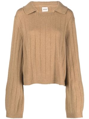 KHAITE Mateo cashmere sweater - Neutrals