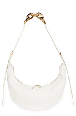 Khaite Medium Alessia Leather Shoulder Bag in White