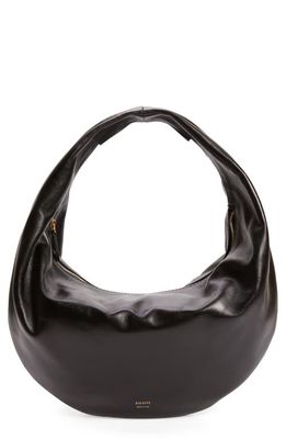 Khaite Medium Olivia Leather Hobo Bag in Black