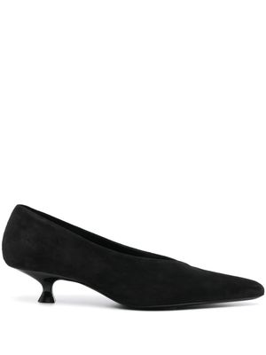 KHAITE pointed kitten-heel shoes - Black